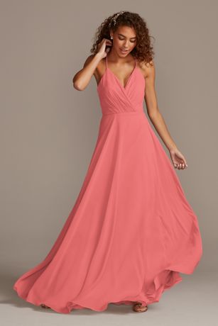 david's bridal desert coral